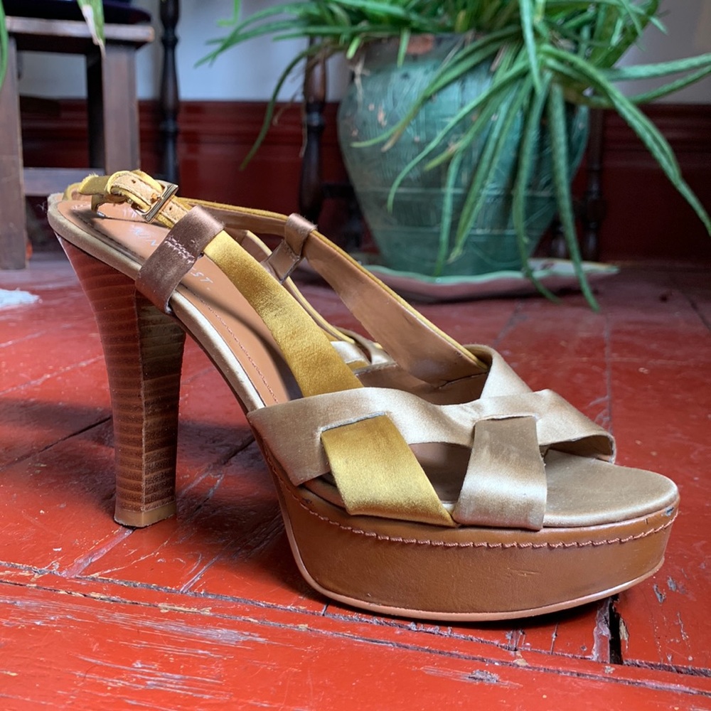 Nine West strappy high heels.